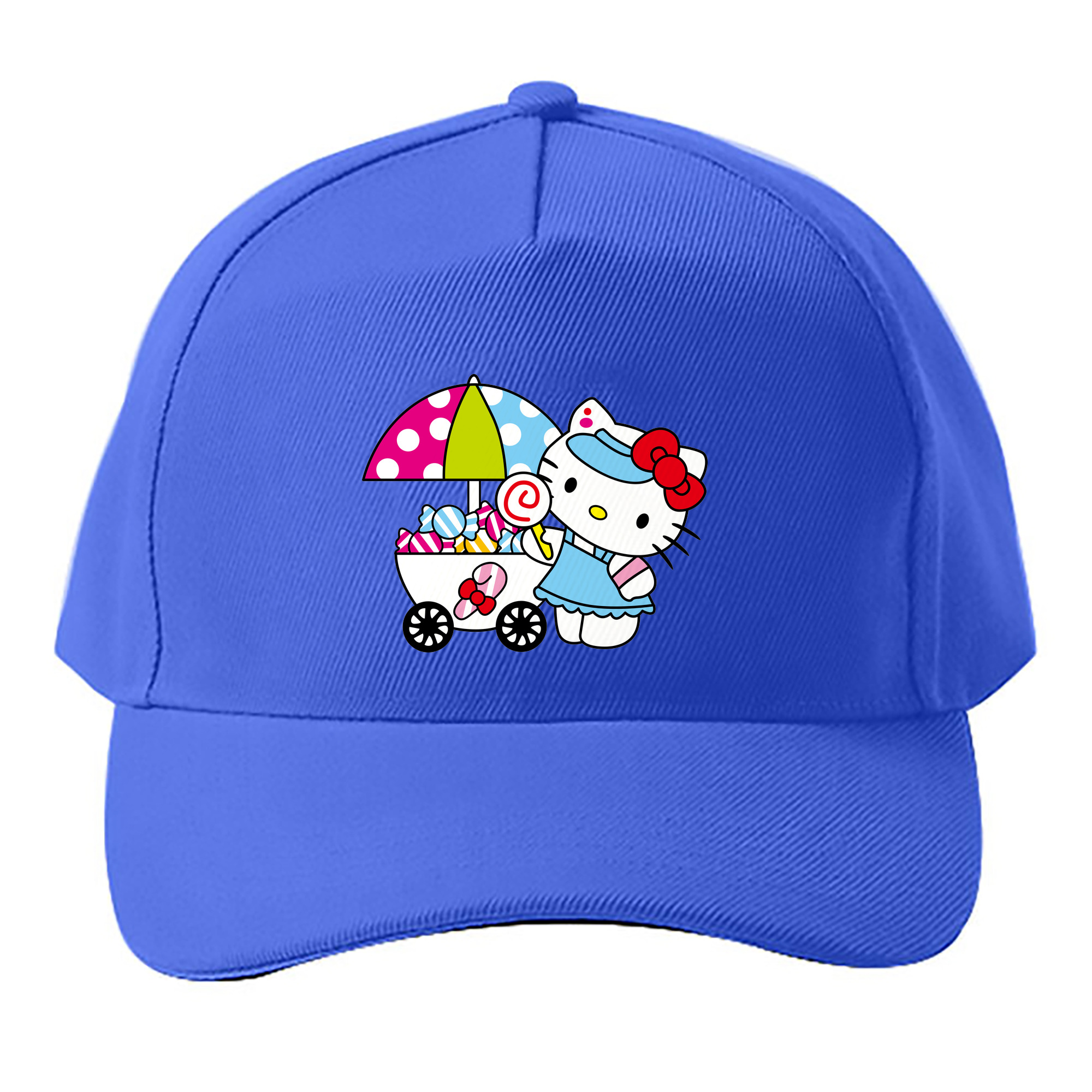 （画像用） Hello Kitty ハローキティ ベースボールキャップ 綿100％ 男女兼用 帽子 スポーツ